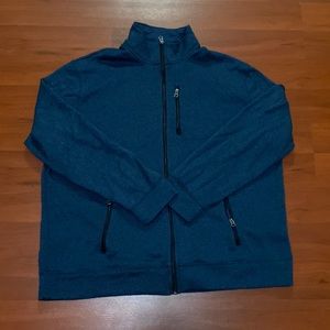 Sonoma Goods For Life Men’s Full Zip Fleece gently Worn Jacket Dark Blue SZXXL